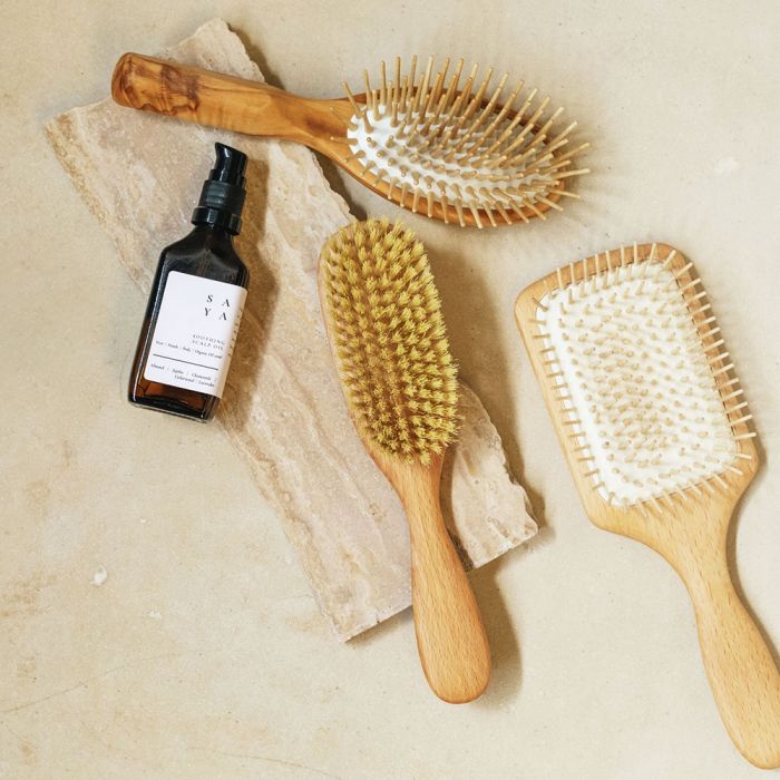 The Paddle Hair Brush, Natural Wooden Brushes