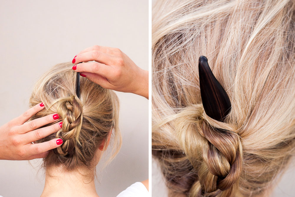 How To Use A Hair Stick Hair Stick Hair Fork And Hair Pin Tutorials