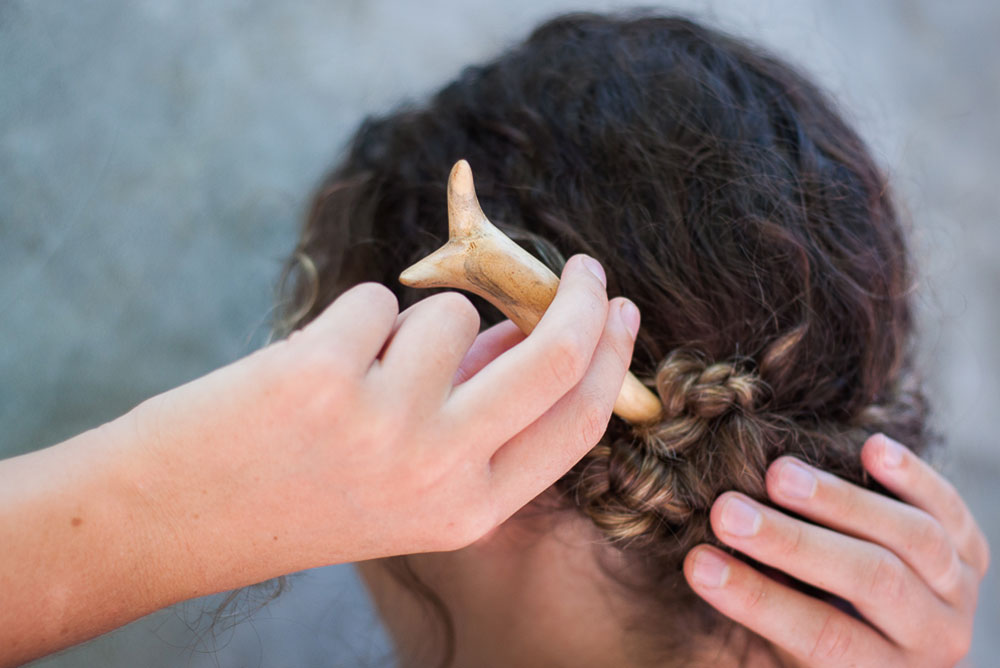 How To Use A Hair Stick Hair Stick Hair Fork And Hair Pin